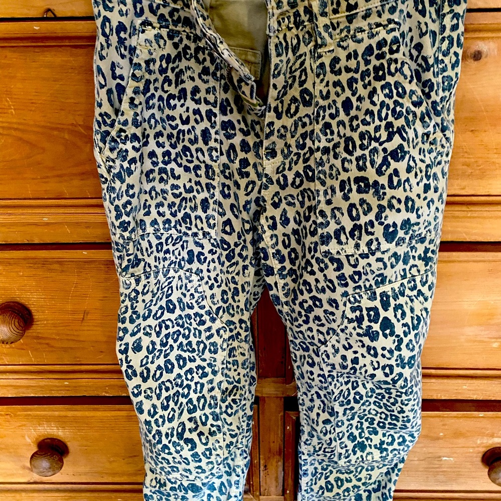 Pilcro Anthropologie Leopard Jeans